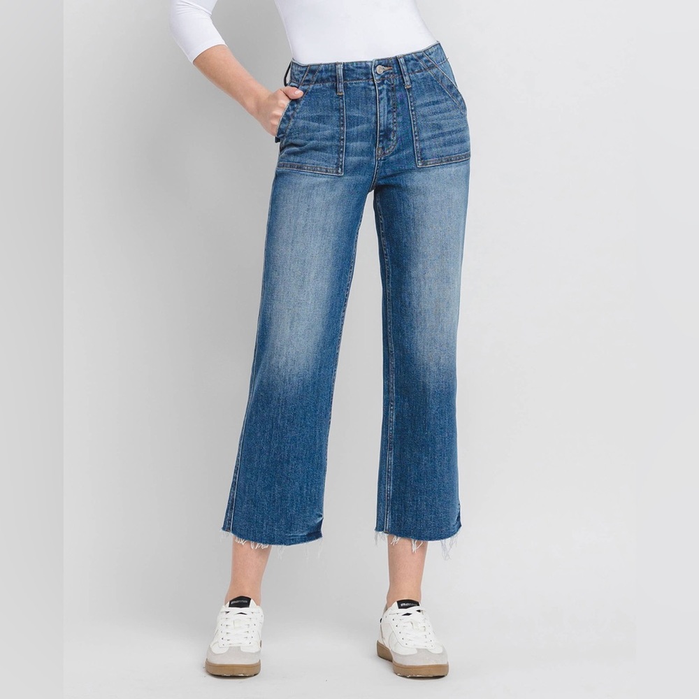 Lovervet High Rise Crop Jeans, EUC